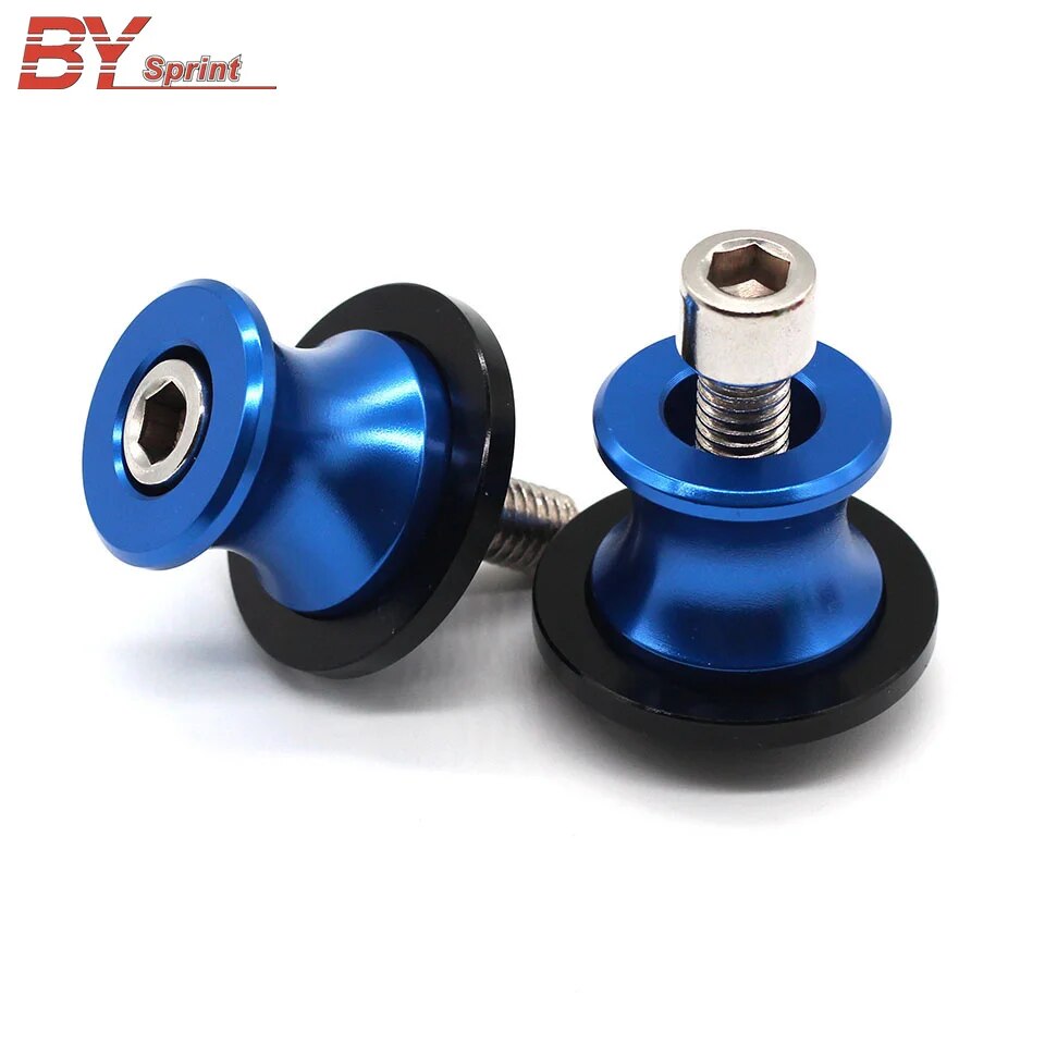 【Mary DAI Store】Silver+Motorcycle Accessories For Yamaha MT-01 MT03 MT-09 YZF-R3 R1 R25 R6 600R All 6MM Model Spools Sliders Stand. 