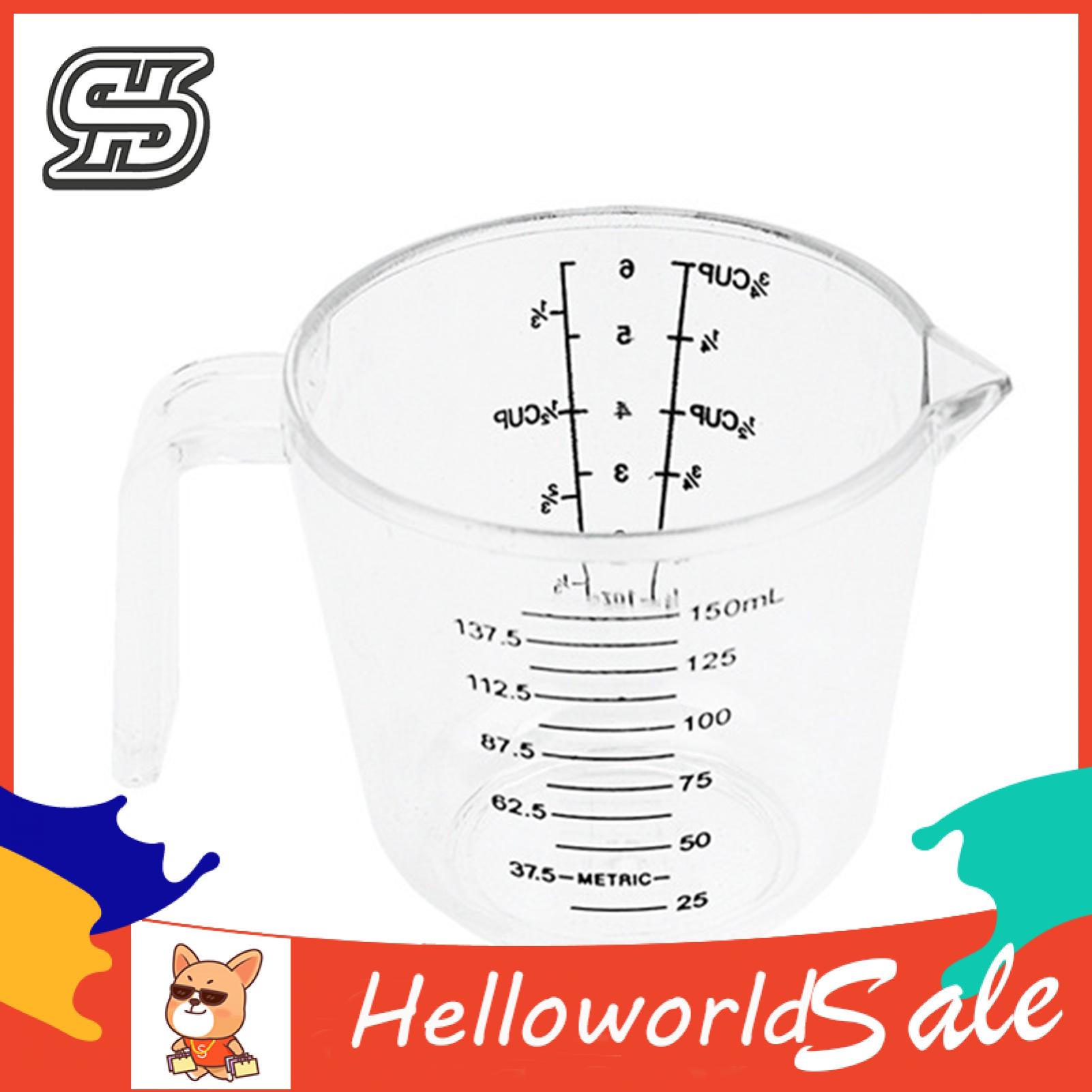 HelloWorld Scale Cup Food Grade Liquid Measuring Cup Volumetric Container Tool