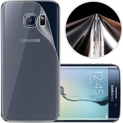 Samsung Galaxy S6 Edge 3D Crystal Clear Back Skin Rear Screen Guard Protector Sticker Protective Film(Gel/Jell Poly) Samsung Galaxy S6 Edge Mobile Skin  (3D Real Transparent Skin Glossy Finish). 