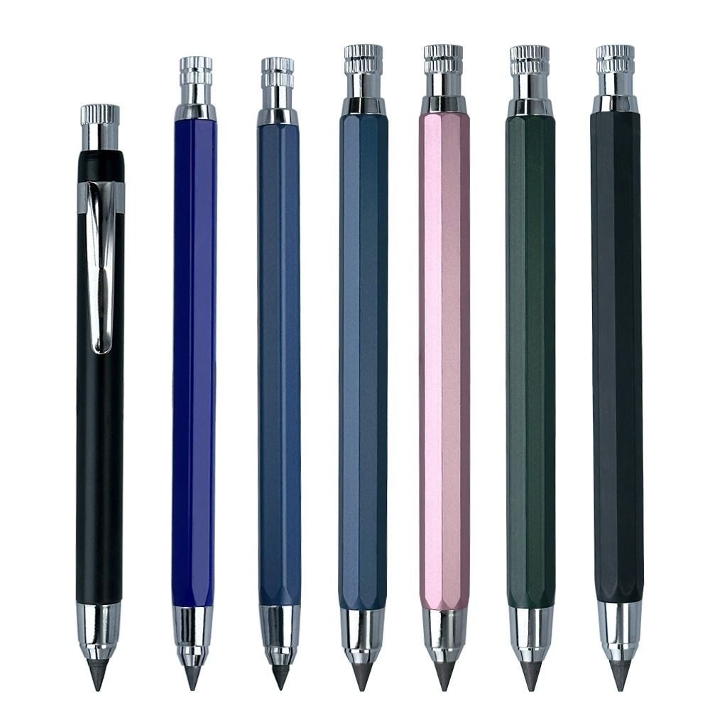 High Quality 4.0mm Mechanical Pencil Metal 2B/4B/6B/8B/10B Pencil Refill Automatic Pencil Drawing Writing Tool Sketch Comics Design Sketch Pencil Art Painting Supplies