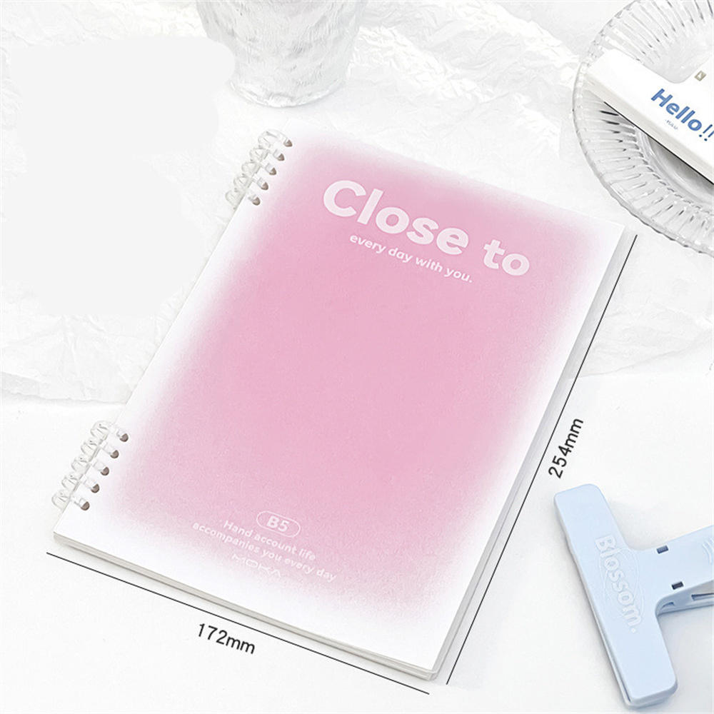 B5 size Loose-Leaf notebook Portable A5 size Binder Binder book 60 sheets Lined pages Lined book for School supplies Office supplies Students Writing -taking. 