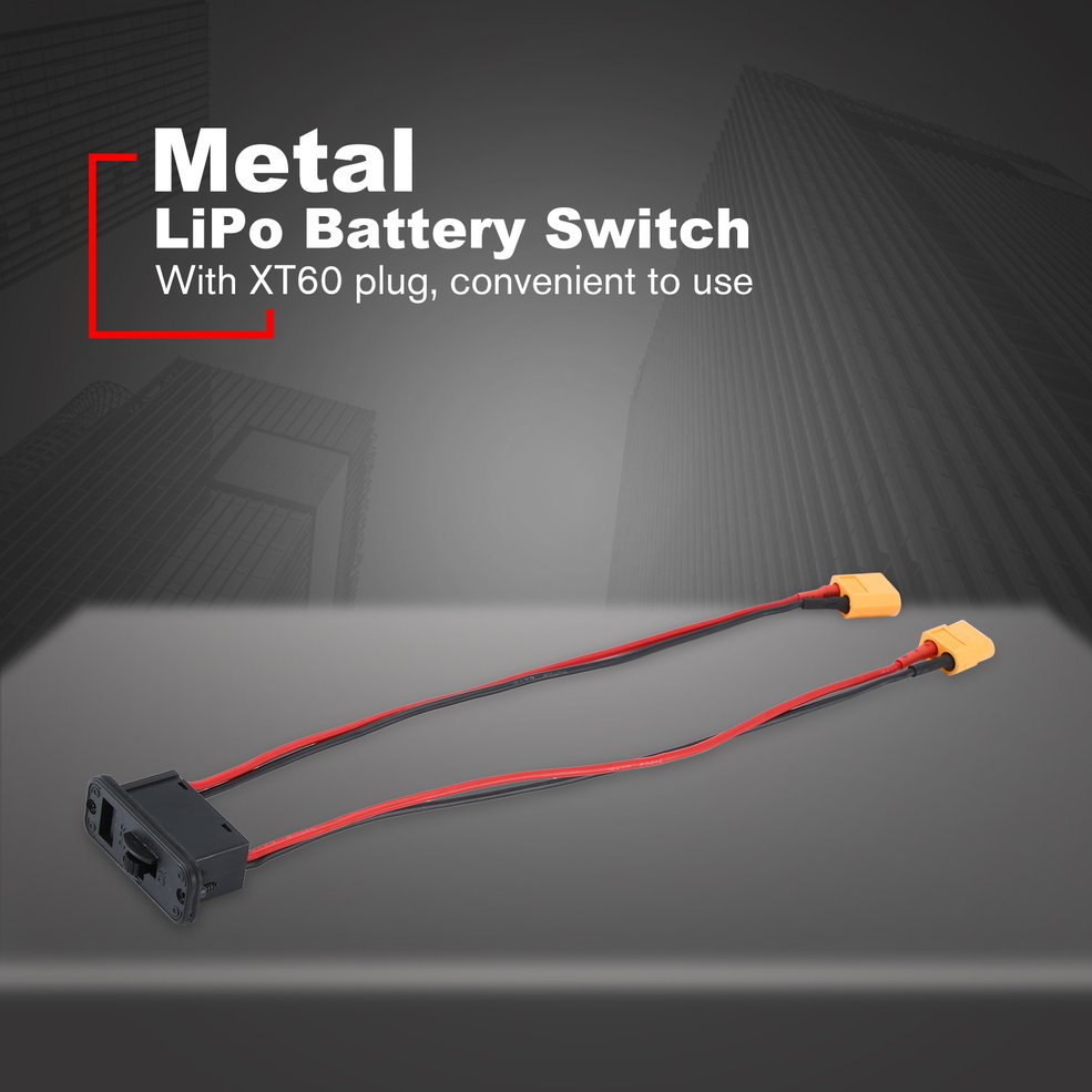 Large Current Electronic Lipo batterry Switch With XT60 PlugRC Model Set - Multicolor. 