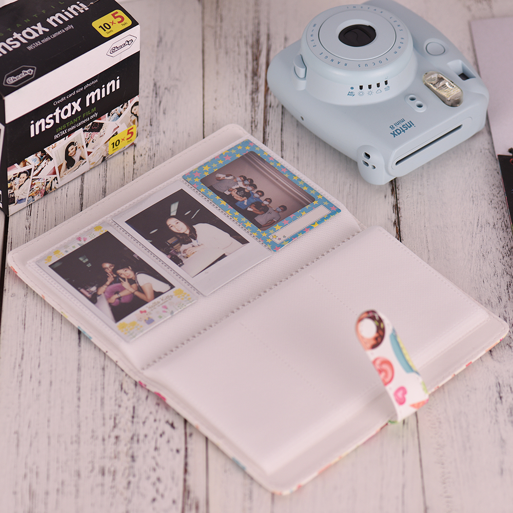 96 Pockets Mini Photo Album Photo Book Album for Fujifilm Instax Mini 9 8 7s 70 25 50s 90 Color Films Photo Camera Paper for Name Card Credit Card. 