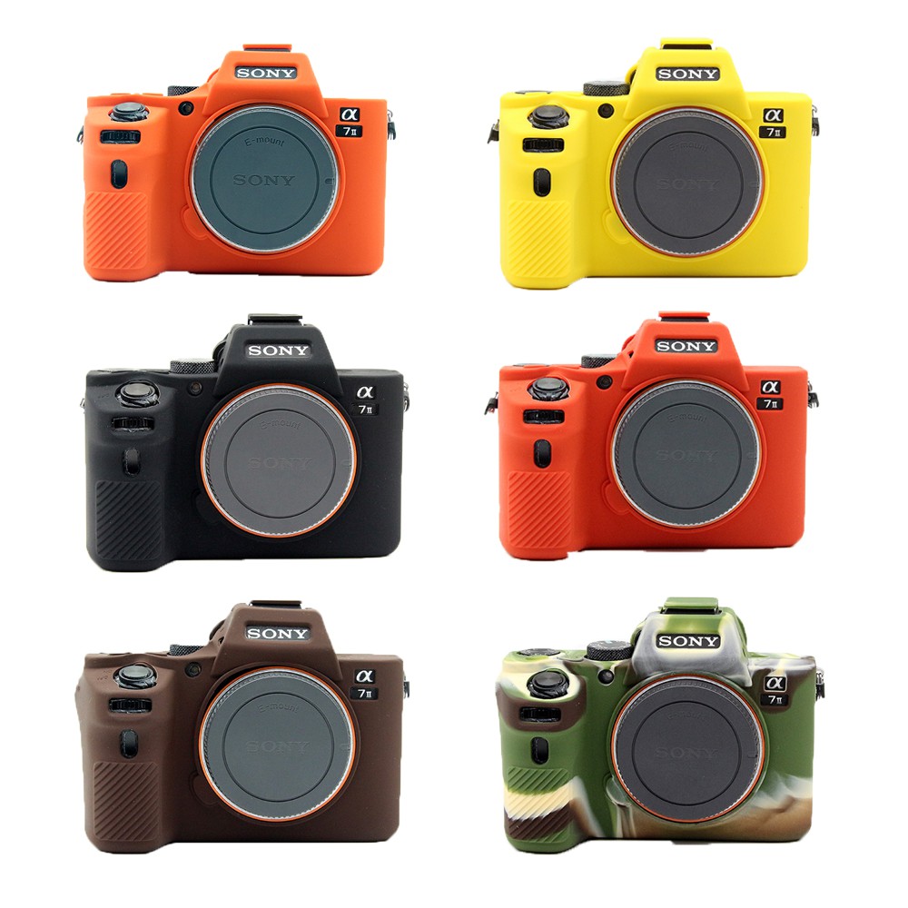 For Sony A7 II A7II A7R mark2 a7s2 A7R2 Silicone Camera Bag Soft Silicone Camera Protective Case. 