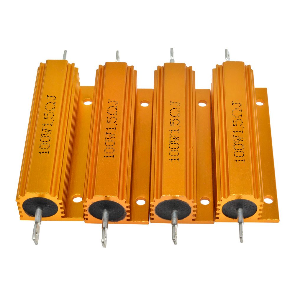 1Pcs 100W 0.1R -1K Ohm Wirewound Resistor Electronic Aluminium Resistor for LED Light Frequency Divider Servo Industry. 