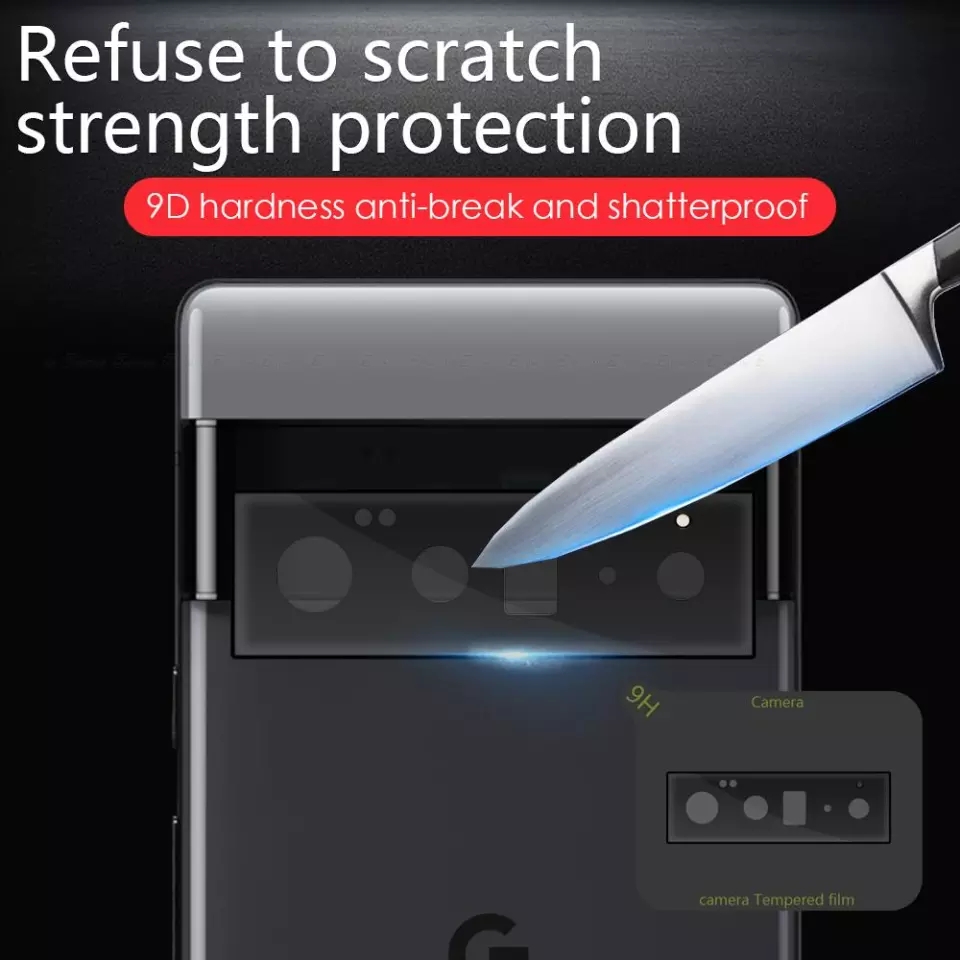 Pixel 6 Pro / Pixel 6  9H Hardness Curved 3D Camera Lens Protector Scratch Resistant Real Tempered Glass. 
