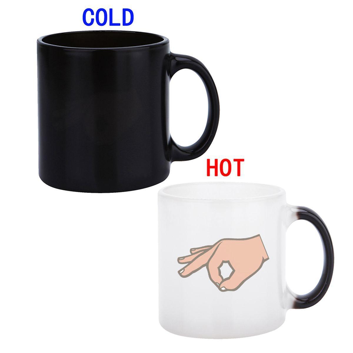 Circle Game Mug Heat Color Change Ball Gazer Lad Game Joke Funny Secret Santa. 
