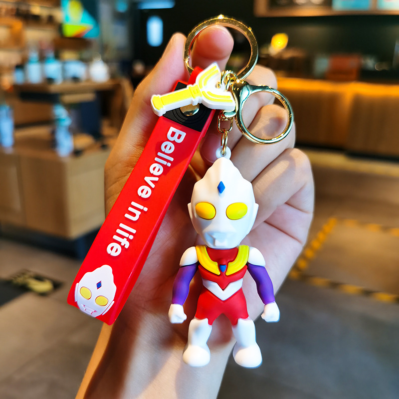 Ultraman Action Figure Ultraman Tiga Keychain Keychain Ultraman Geed Keychain Backpack Pendant Model Car Keychains. 