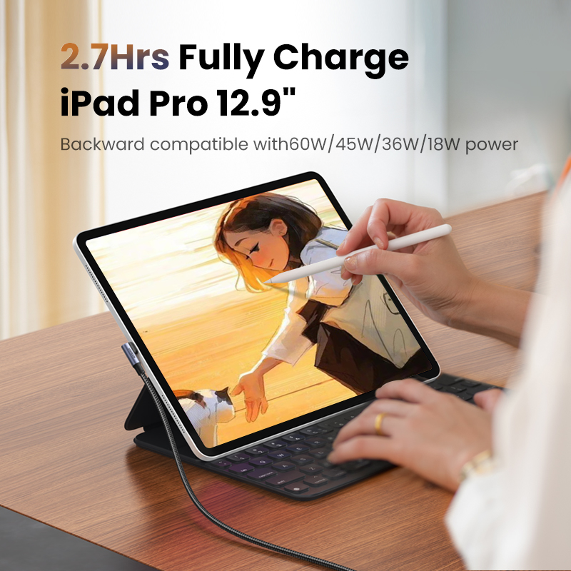 UGREEN US334 (70643) USB Type-C to Type-C Cable - 1m - 100W USB C to USB C Cable - Universal Compatibility - Durable & Rugged - Secure & Reliable. 