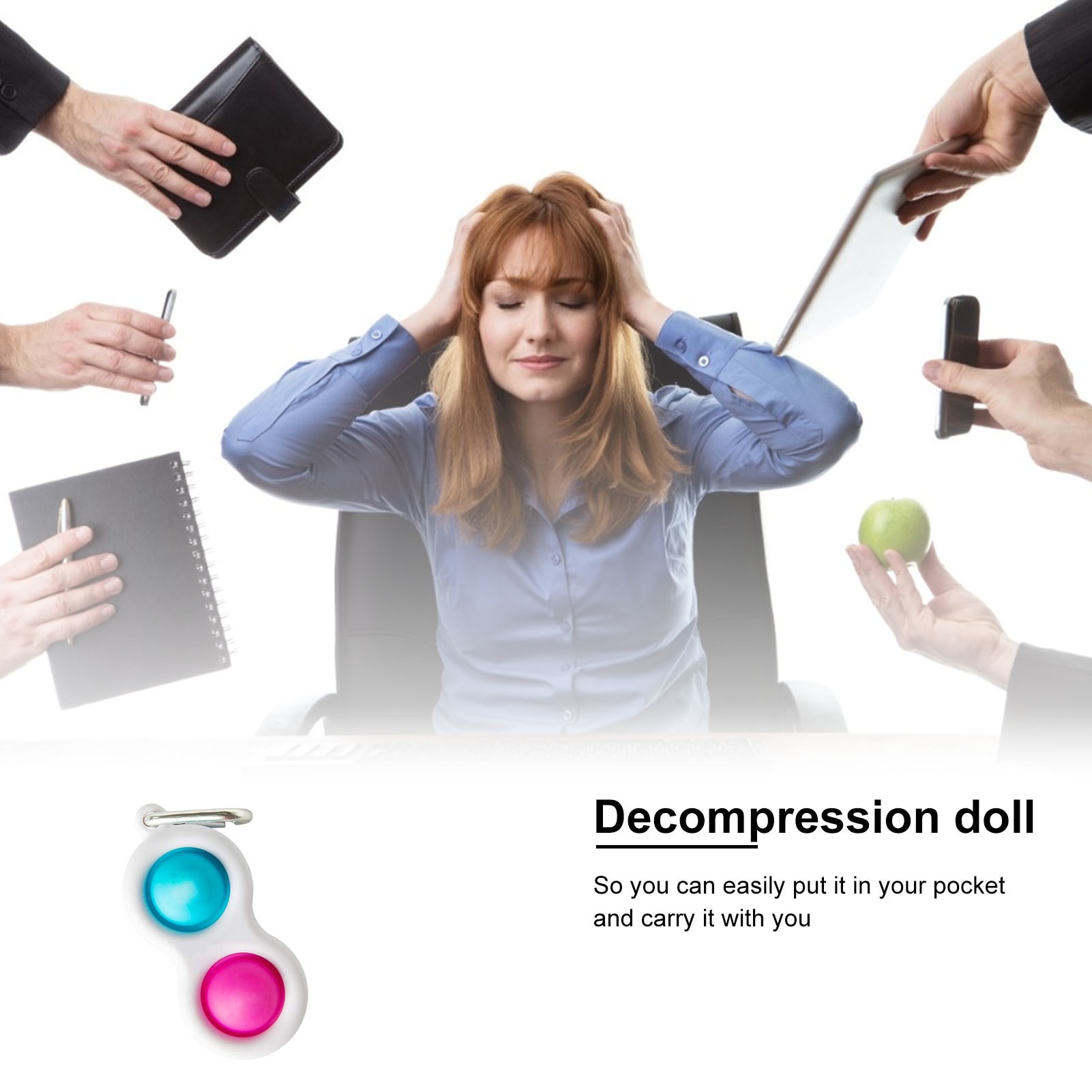 【happy one】Figet Simple Dimple Toy Adult Fitget Office Controller Fidgets Anti-stress Board Autism Simpel Dimpel Educational. 