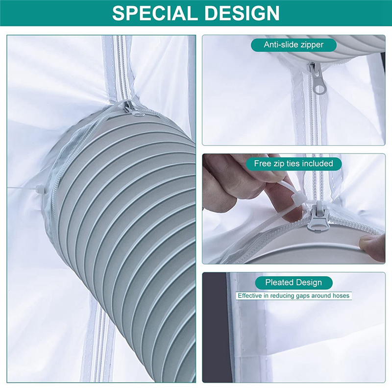 2X Hung Window Seal for Portable Air Conditioner, AC Unit Window Vent Kit, Easy to Install,Hose Kit for Tumble Dryer. 