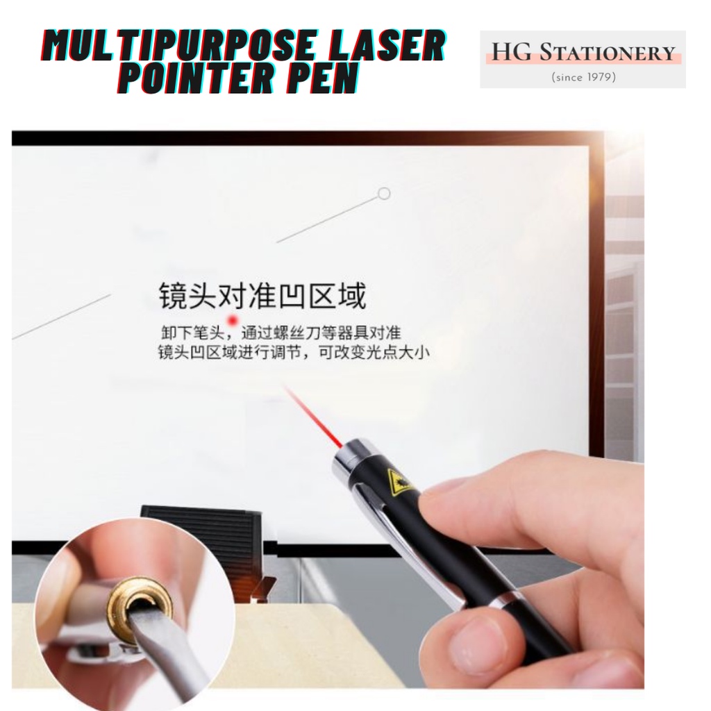 5 in 1 Laser Pointer Light Pen Extendable Head. 