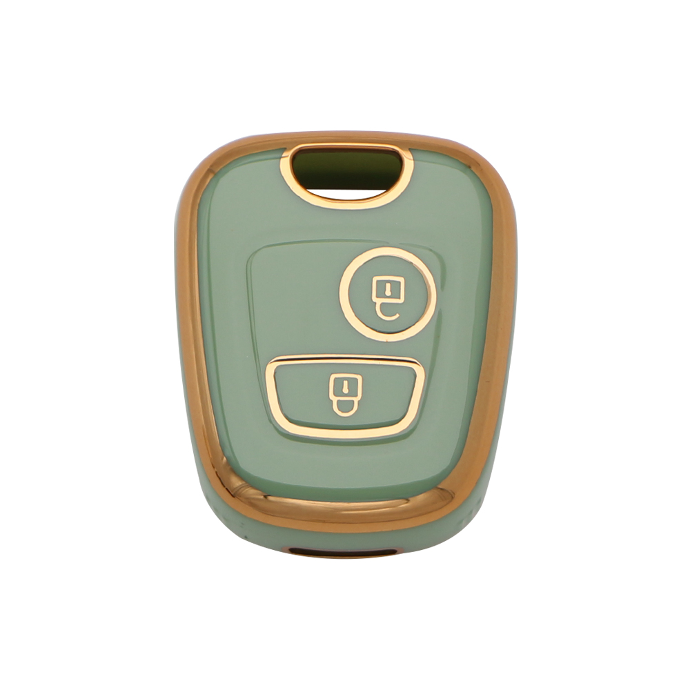 TPU Car 2Button Key Cover Case for Peugeot 106 107 206 207 307 for Citroen C1 C2 C3 C4 XSARA PICASSO for Toyota AYGO Protector