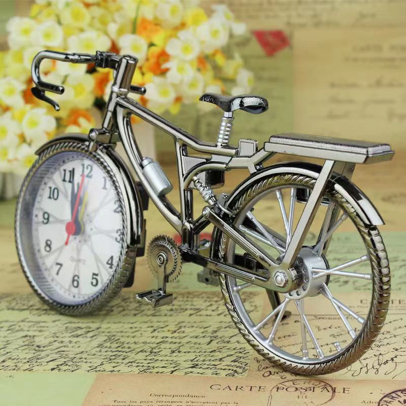 Bicycle Alarm Clock for Retro Creative Clock Clock Antair Nightstand Desktop Decoration