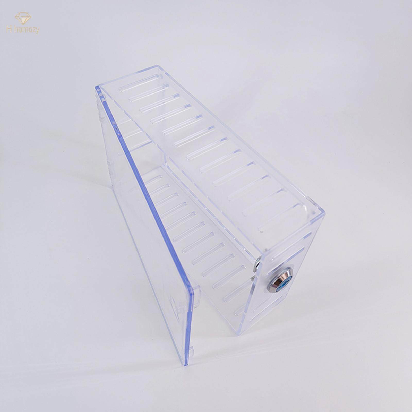 A/C Thermostat Lock Box with Key Clear Thermostat Cover with Lock for Office. 