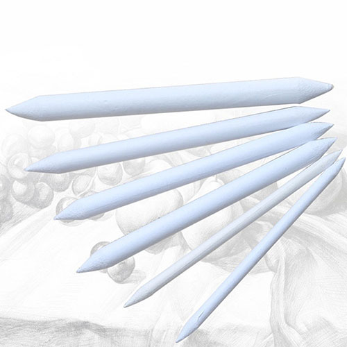 6Pcs Durable Art Drawing Tool Stump Sketch Pastel Blending Smudge Tortillon