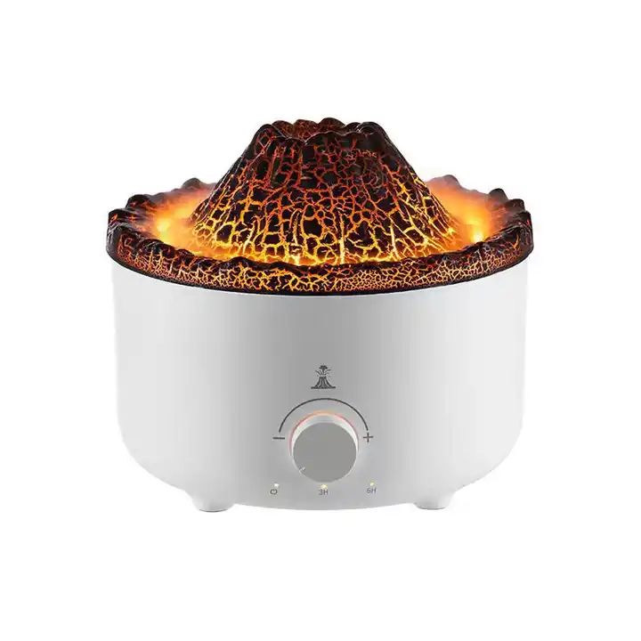 Volcano Jellyfish Humidifier With Led Light Flame Humidifier Aroma Diffuser With Remote Control. 