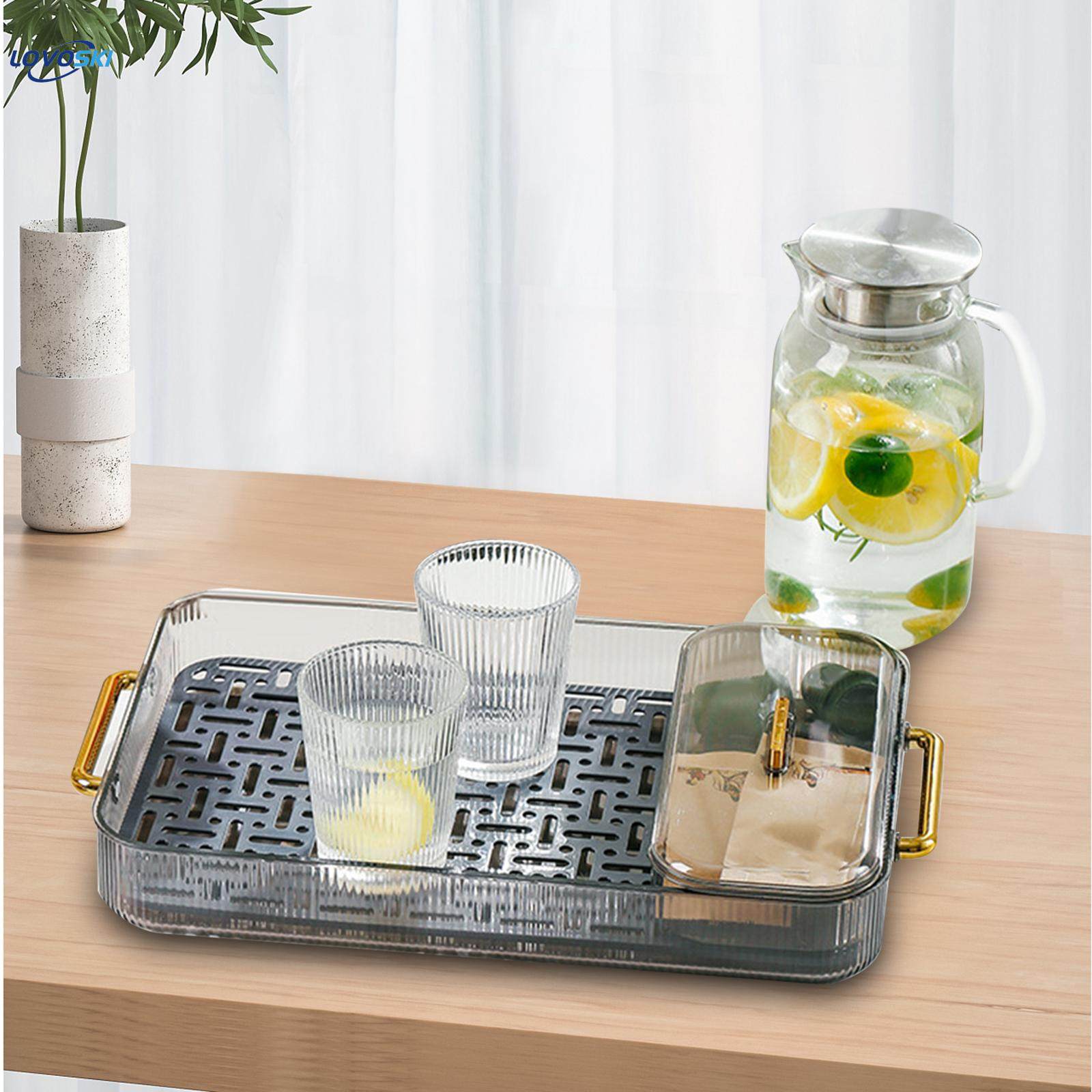 Drain Board Multifunctional Serving Tray Rectangular Tea. 
