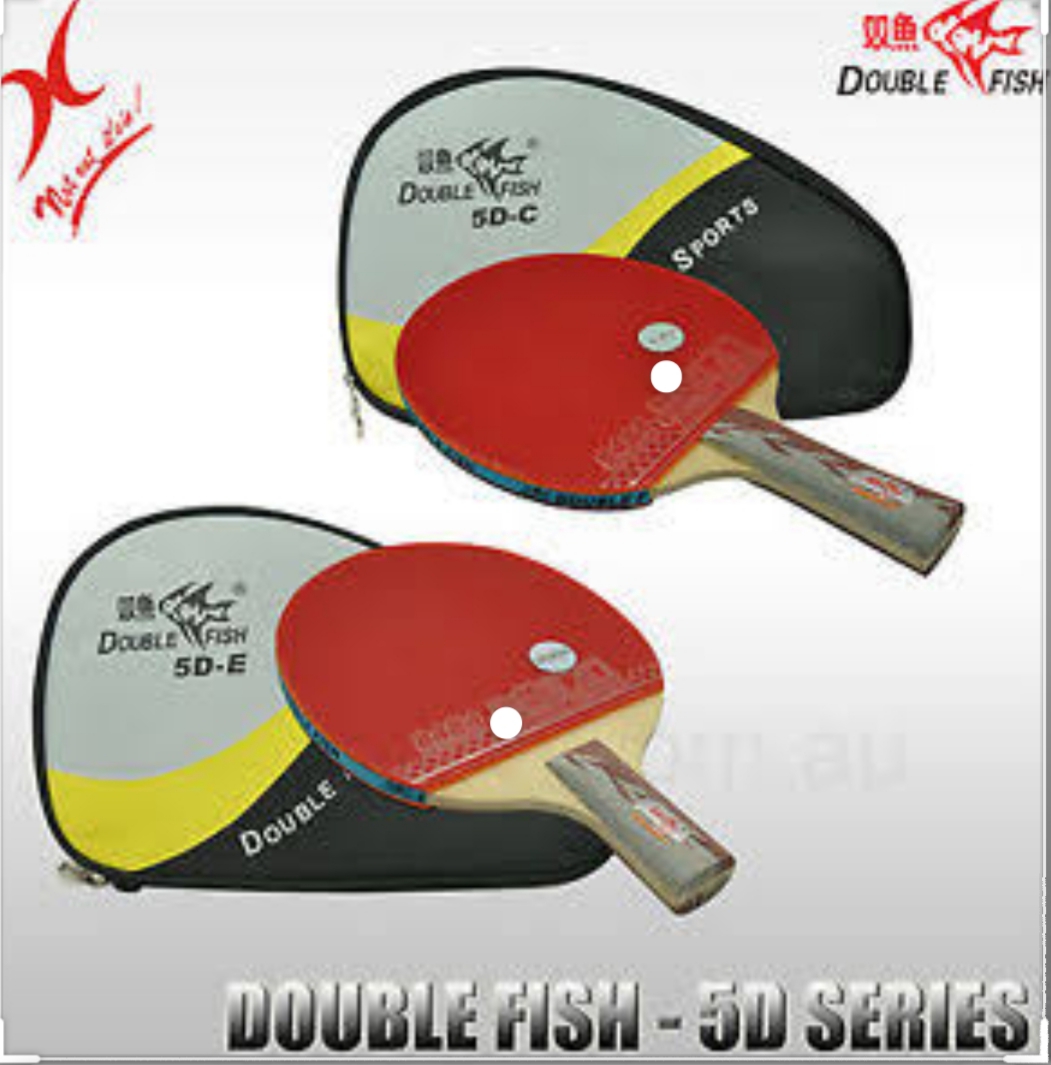 Double Fish Table Tennis Racket 5-DC. 