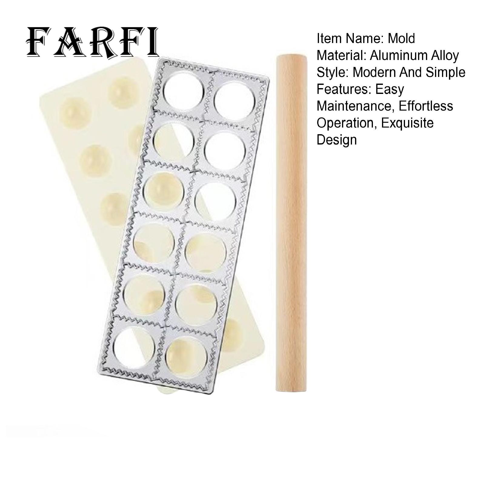 Dumpling Maker Authentic Pasta Making Tools Set for Dumplings Ravioli Pierogi Professional Tortellini Maker Press Mold Kit for Perfect Homemade Pasta Easy to Use Rolling Pin Included Easy-to-use Pasta. 