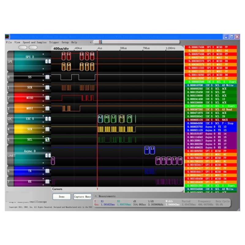 USB Logic Analyzer Single Chip Microcomputer Suitable for ARM FPGA Debugging Tool 24M Sampling 8 Channels. 