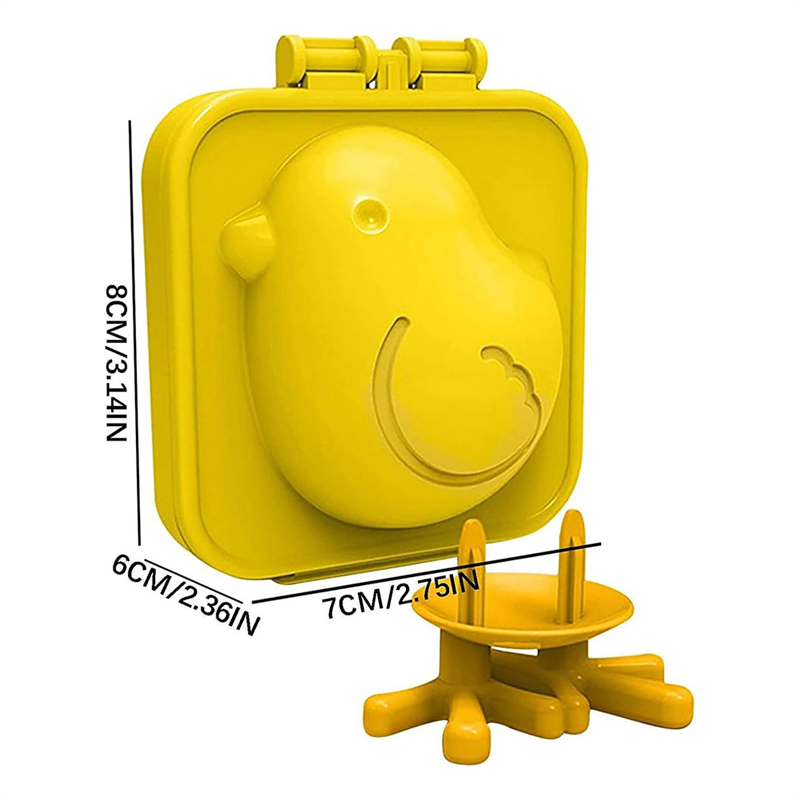 Boiled Egg Mold Egg Tool 3D Cartoon Chicken Mold for Boiled Eggs. 