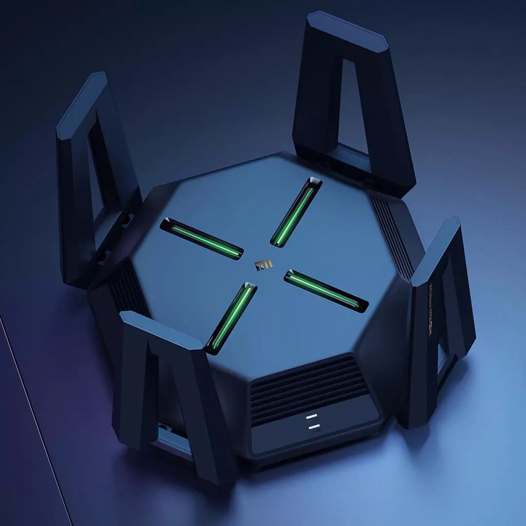 Xiaomi Mijia AX9000 Router AIoT WiFi 6 Enhanced Version Tri-Channels Quad-Core CPU 1GB RAM 4K QAM 9000Mbps 12 High-Gain Antennas. 