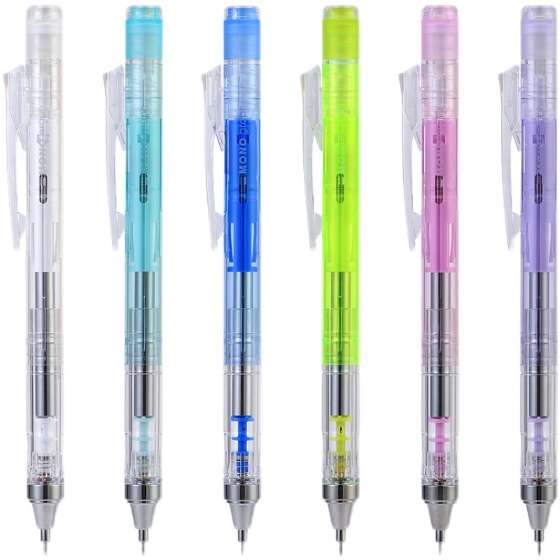 TOMBOW Mechanical Pencil Mono Graph Low Center of Gravity 0.5mm Clear Color. 