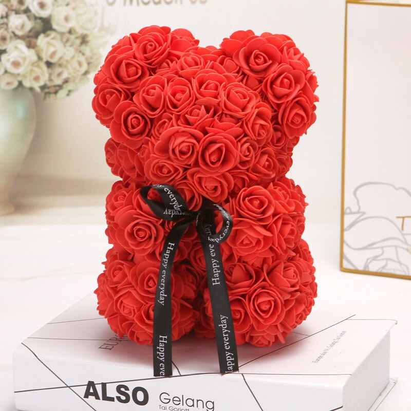 artificial rose bear wholesale