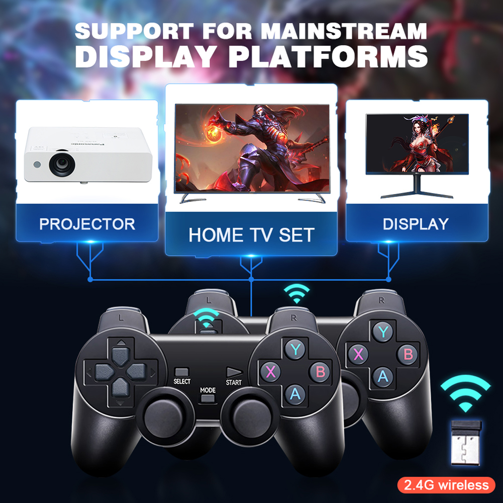 M8/M8 PLUS Video Game Console 4K HD 2.4G Wireless Controller TV Game Stick 20000+Games Retro Handheld Game Player For PS1/FC/GBA. 
