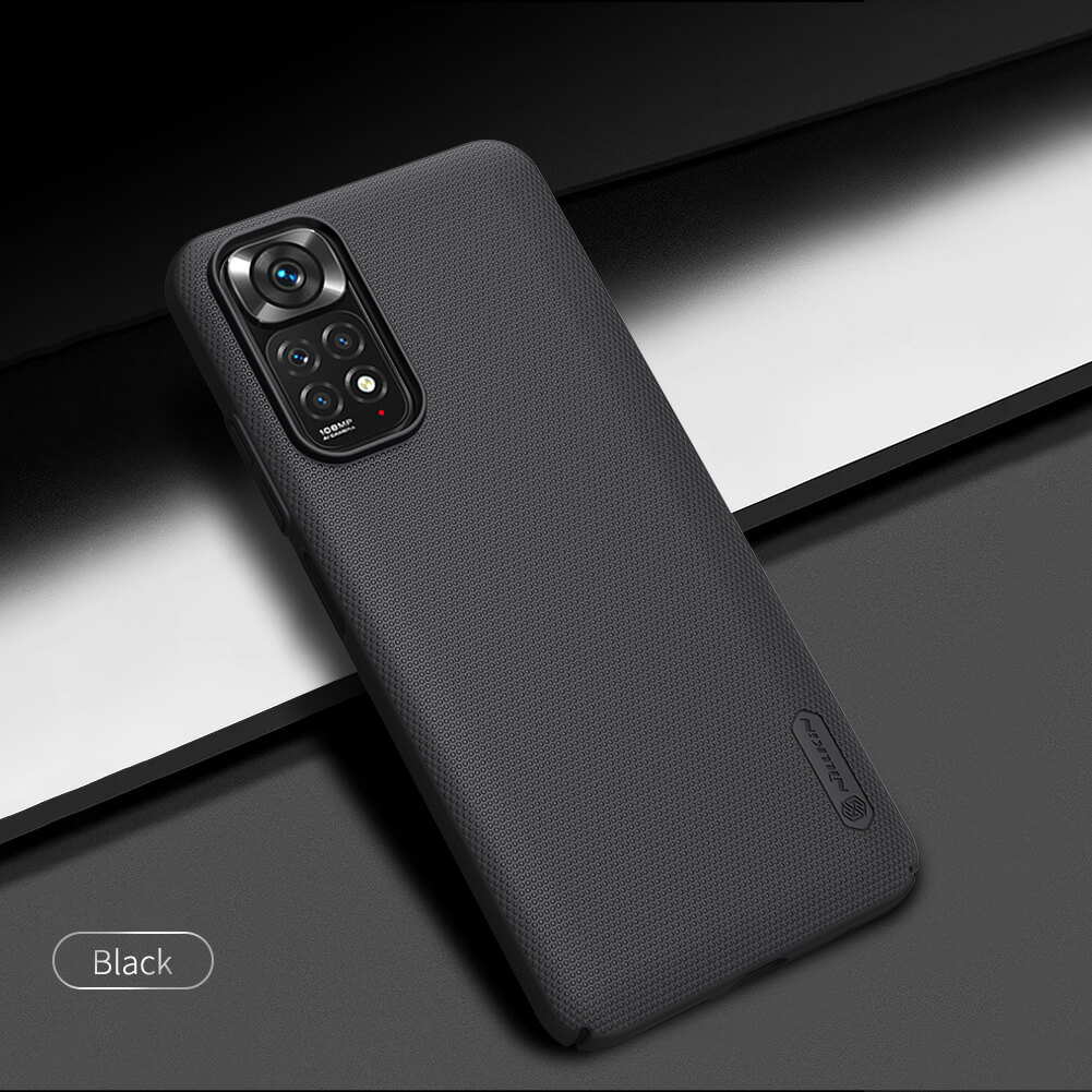 Nillkin { Redmi Note 11 / Note 11S } Nillkin Super Frosted Shield Matte cover case for Xiaomi Redmi Note 11 (Global, 4G) / Note 11S 4G (Global) - Black. 