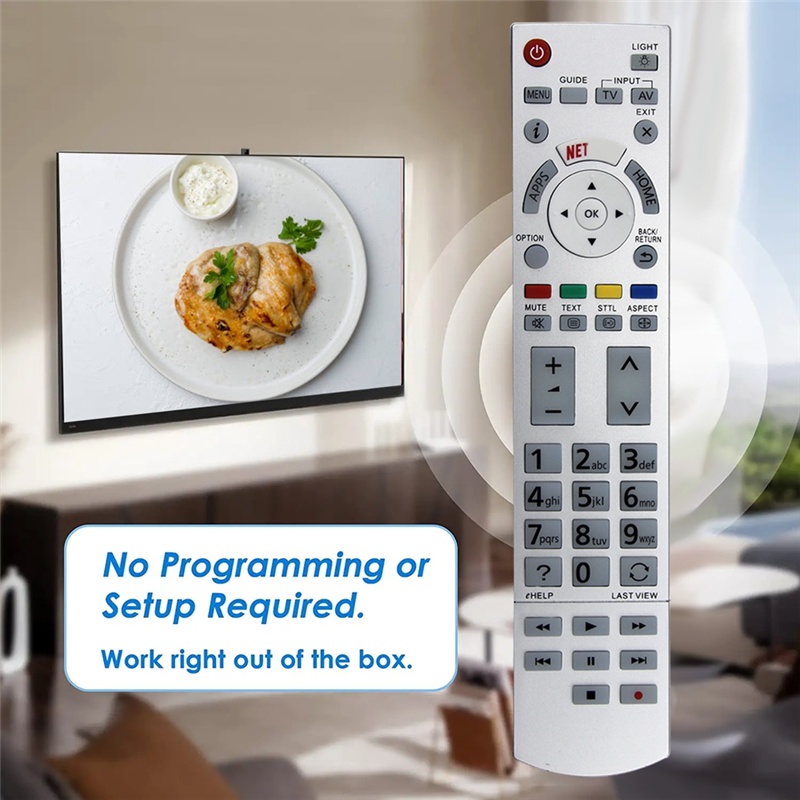 N2QAYB001012 Replace Remote for TV TX-40CX800 TX-40CXW804 TX-50CX800 TX-50CXW804 TX-55CX800 TX-55CXW804. 