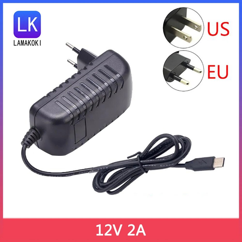 12V 2A Power Adapter Charger for CHUWI Hi13 Apollo Lapbook Pro 14 SurBook Mini Surbook12.3 inch Cube MIX Plus Teclast F5 F5R