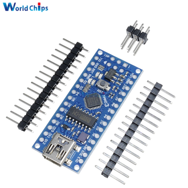 【happy one】ATmega168 CH340 CH340G Nano V3.0 3.0 Mini UART Board 16Mhz 3.3V 5V Micro Module For Arduino. 