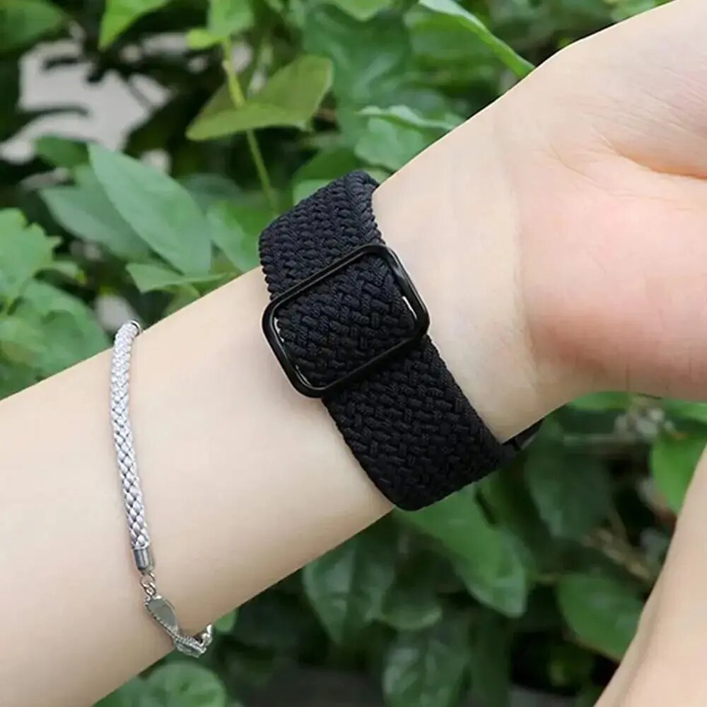 Braided Solo loop for Google pixel 2 band Accessories Smartwatch Elastic Adjustable Nylon belt correa bracelet Pixel Watch Strap. 
