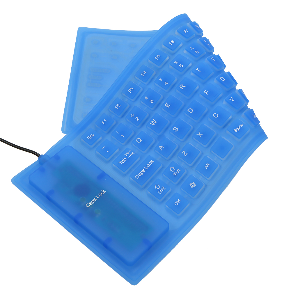 HXSJ 85 Keys Flexible Keyboard USB Interface Foldable and Portable Dustproof Waterproof Quiet. 