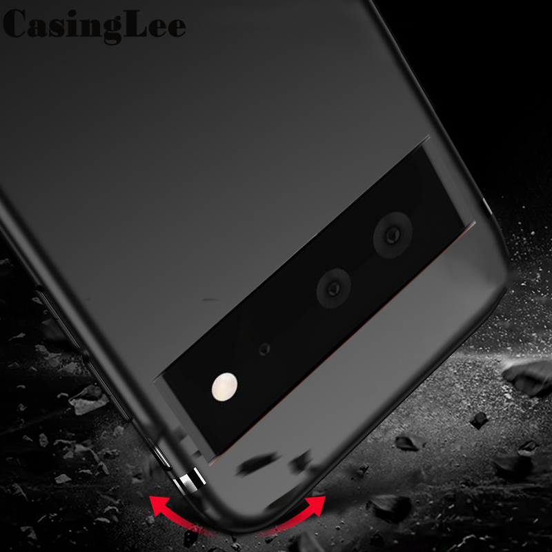CasingLee For Google Pixel 6 case Ultra Thin Smooth silicon Matte Back Soft Cover Google Pixel6 Phone case cover For girls and Boys. 
