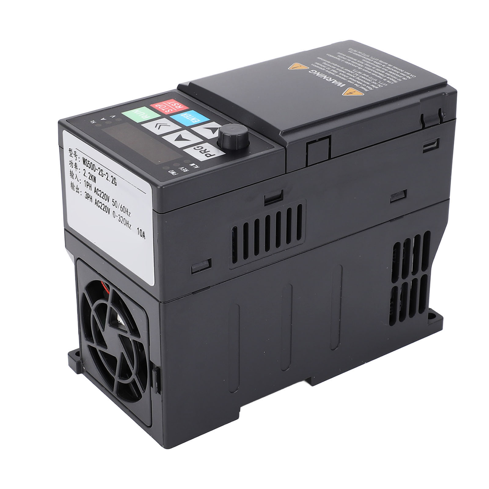 VFD Inverter Converter Extra Large Heat Sink Good Heat Dissipation 2.2KW Frequency Inverter 1PH 220V To 3PH 10A 220V Humanised Keyboard for CNC Machine Tools. 