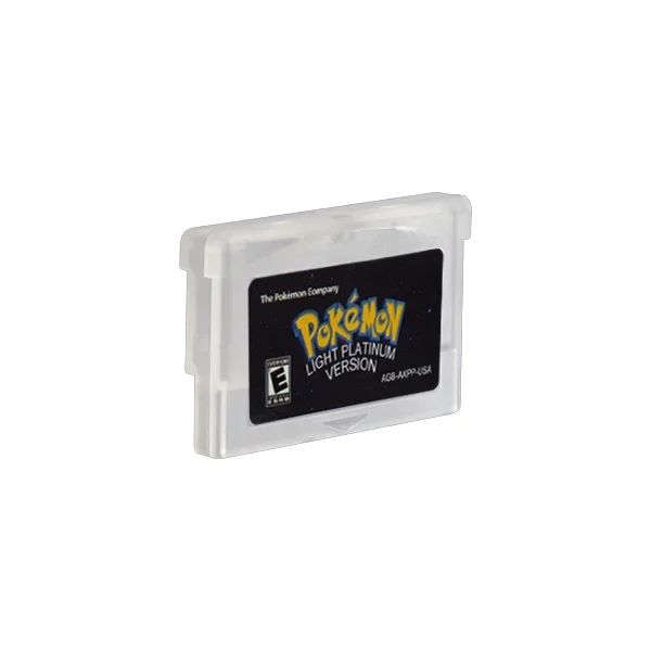 GBA Game Cartridge 32 Bit Video Game Console Card Pokemon Light Platinum Lighting Yellow Flora Sky Clover High Quality Shell. 