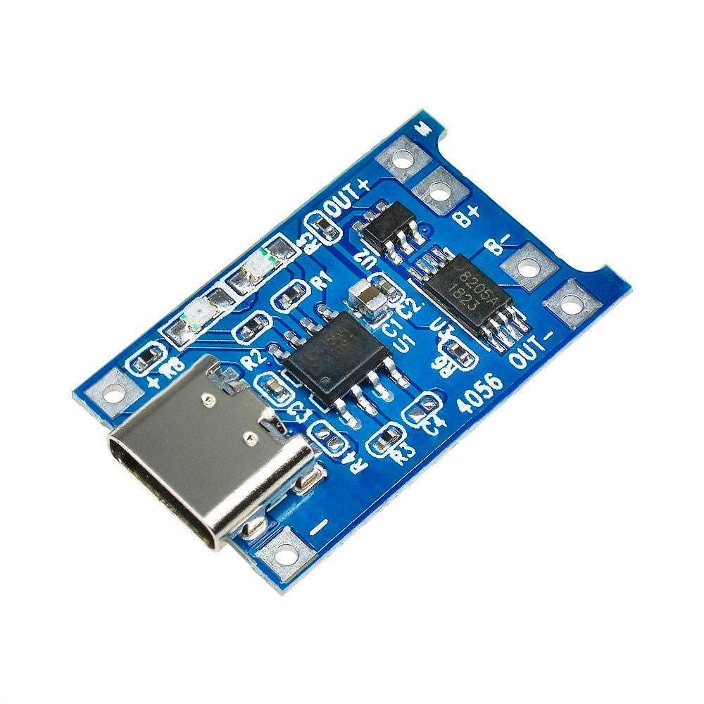 TYPE C TP4056 Charging Module 5V 1A Micro USB With Current Protection 18650 Battery Charger Circuit Adapters TP4056 Circuit TP4056 Charging Module Type C TP4056 Low Price Circuit. 