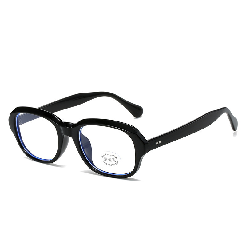 Japanese oval small face transparent glasses for women trendy y2k without makeup artifact can be equipped with prescription myopia glasses and anti-blue light frames. 