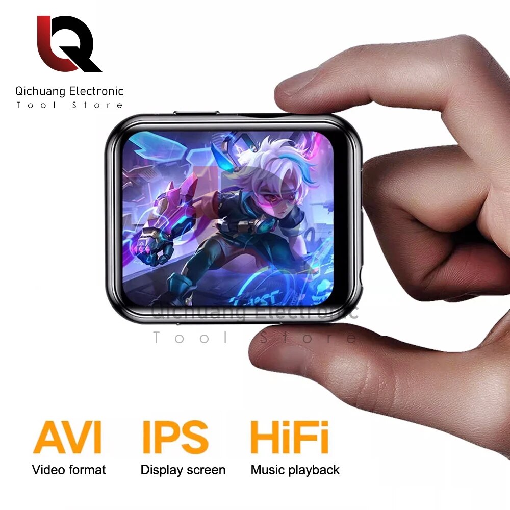 1Pc MP3 Music Player Bluetooth 5.4 HiFi MP4 Walkman Full Touch Screen Built-in Speaker Recorder Camera Video Player FM/E-book. 