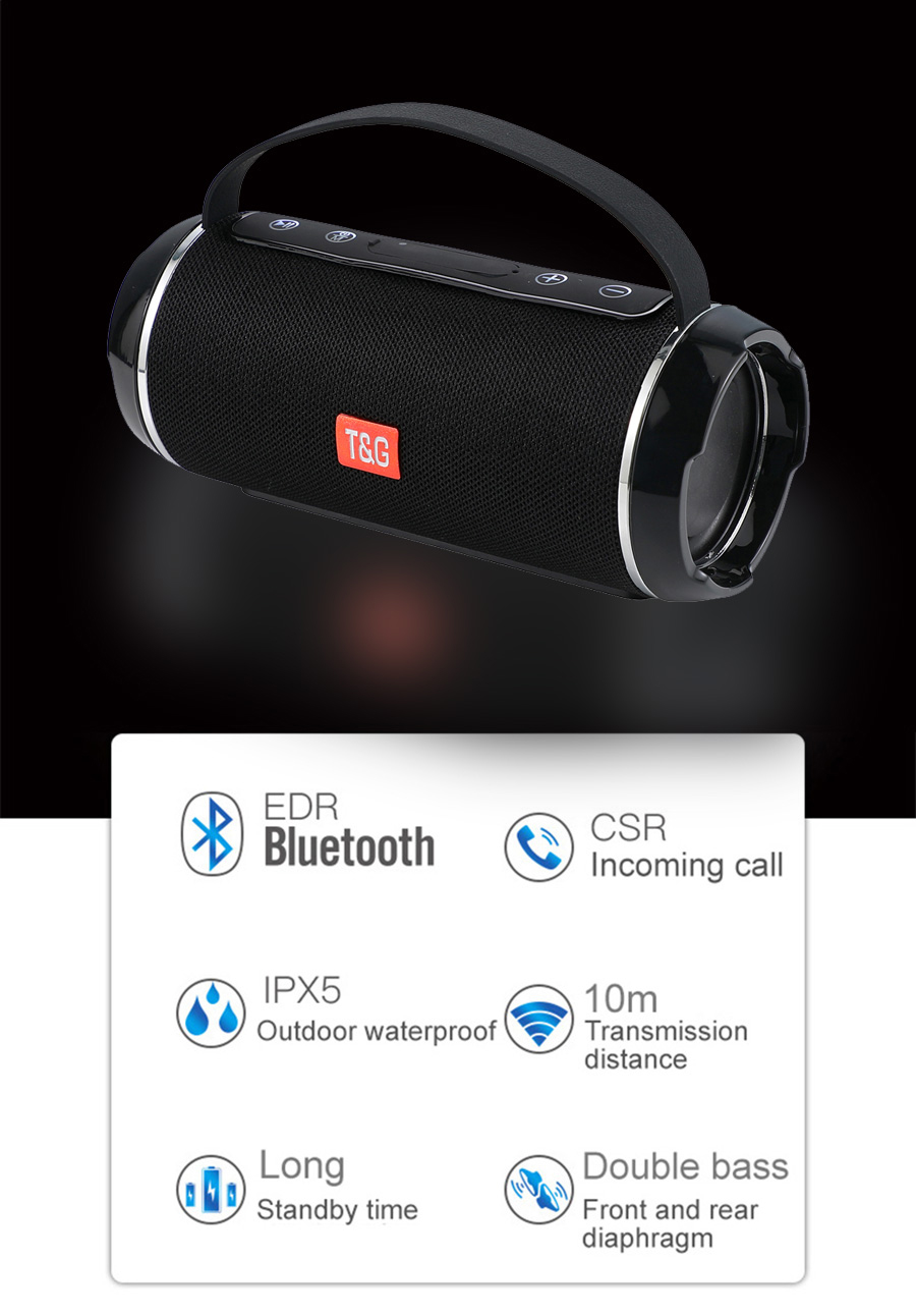 TG 116C 40W High power Outdoor Bluetooth Speaker Subwoofer TWS Waterproof Portable Music Center system column 3D soundbar. 