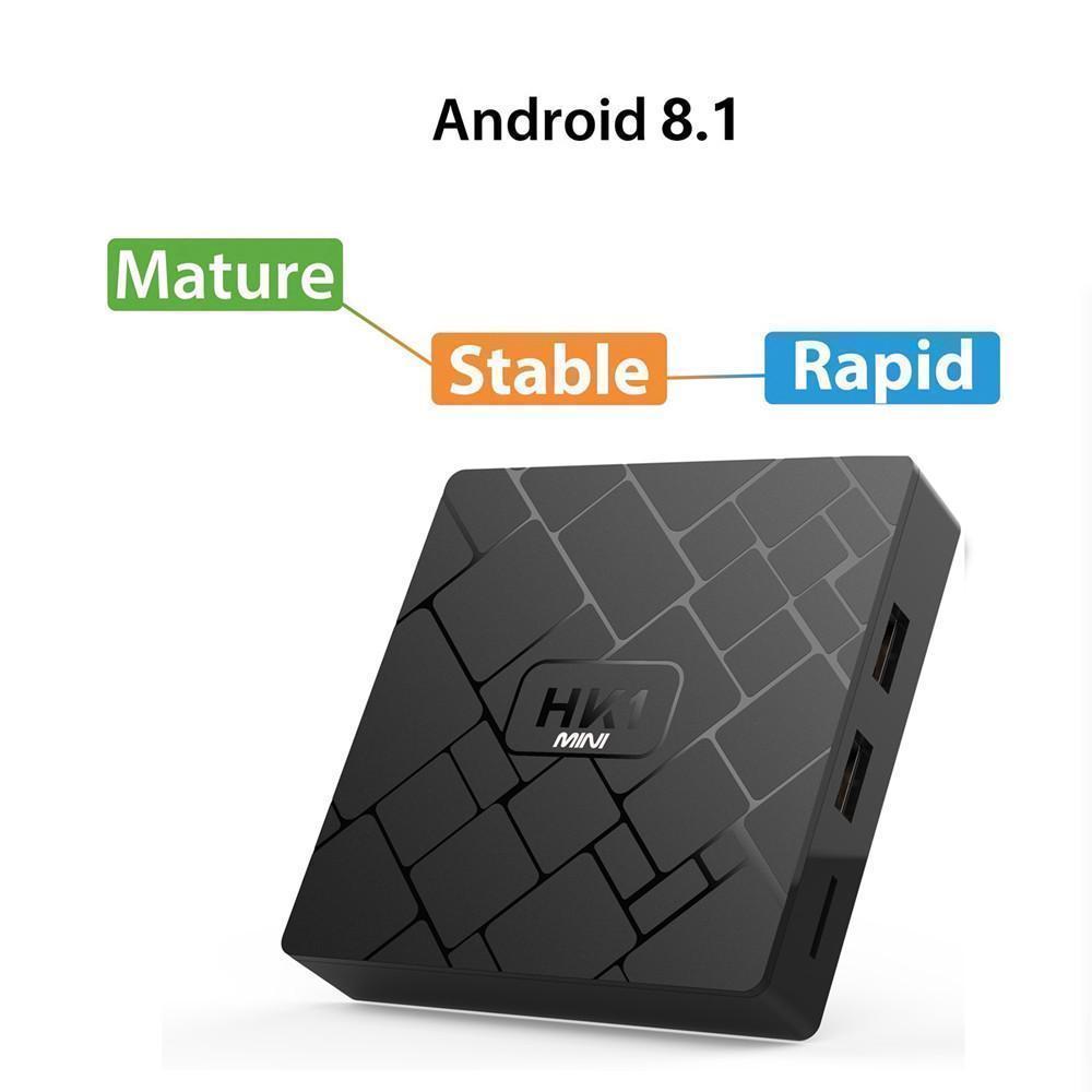 HK1 MINI 2+16GB Android 8.1 Smart TV BOX RK3229 4K 3D H.265 Wifi Media Player. 