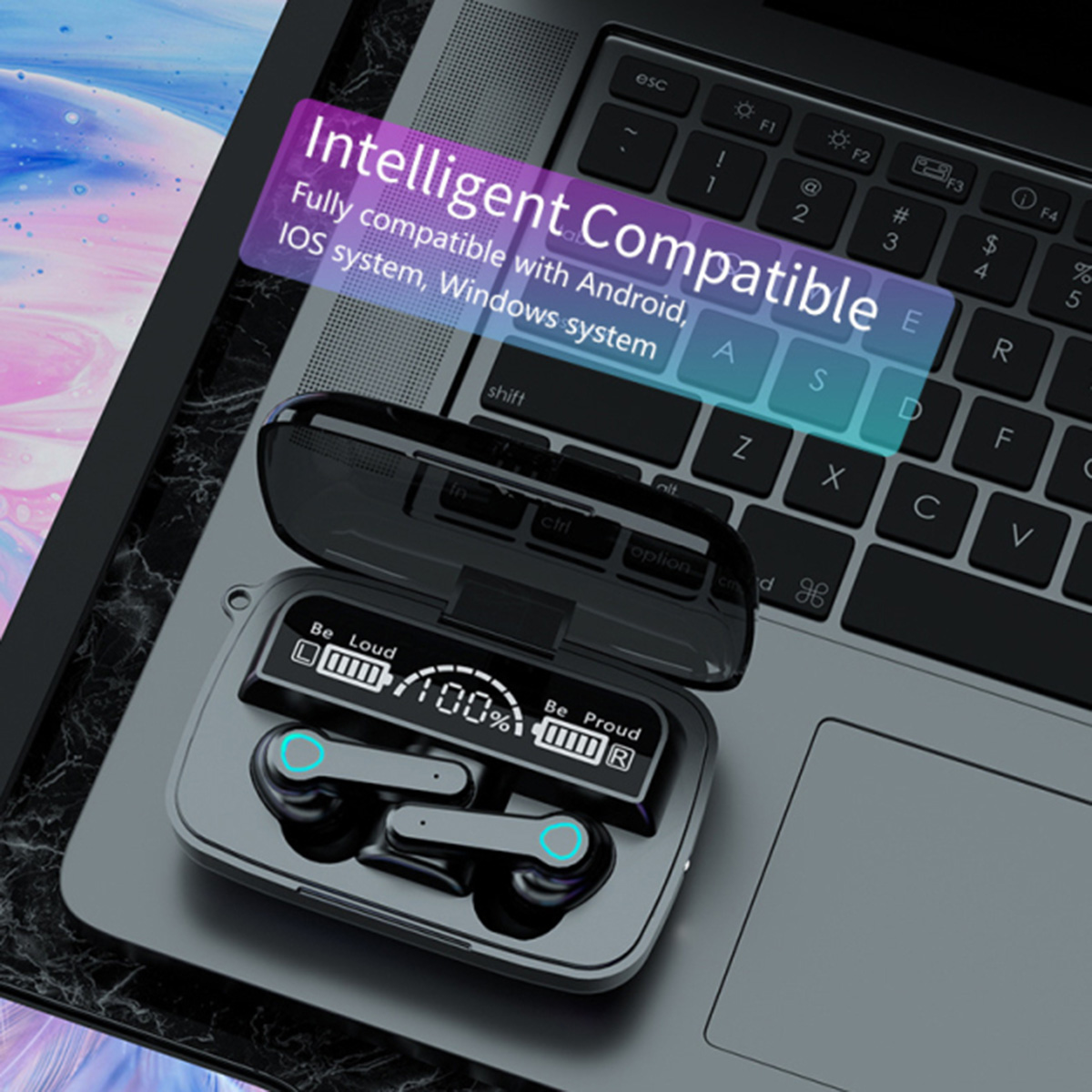 M19 TWS Wireless Bluetooth Earbuds - Featuring Touch Control, HD Mirror, and the Latest Updates for Enhanced Performance. 