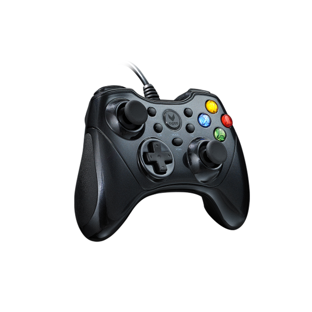 Rapoo VPRO V600 Wired Vibration Gamepad X/D/A three modes Suitable for PC/PS3/Android platform. 
