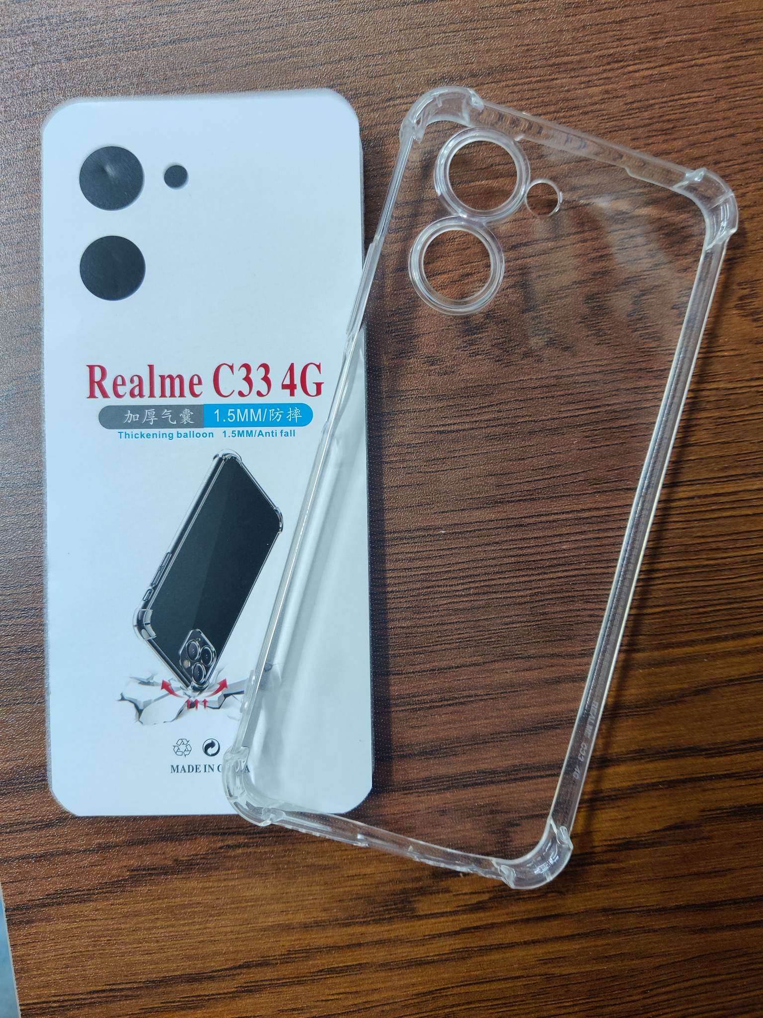 for Realme c33 4G transparent back cover. 