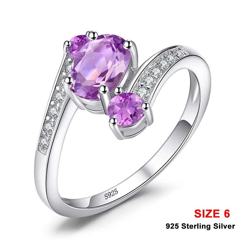 CLEARANCE JewelryPalace Genuine Blue Topazs 925 Sterling Silver Cocktail Ring for Woman Gemstone Fine Jewelry Anniversary Gift