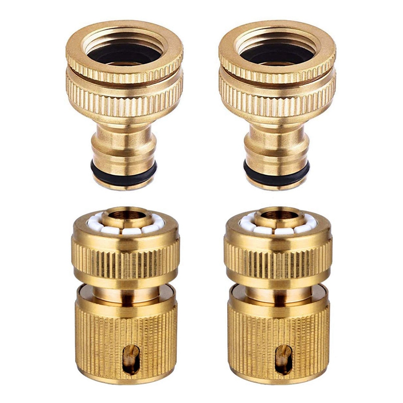 Gardening Tools Parts & Connectors kungfu Mall 2PCS Brass Hose Pipe