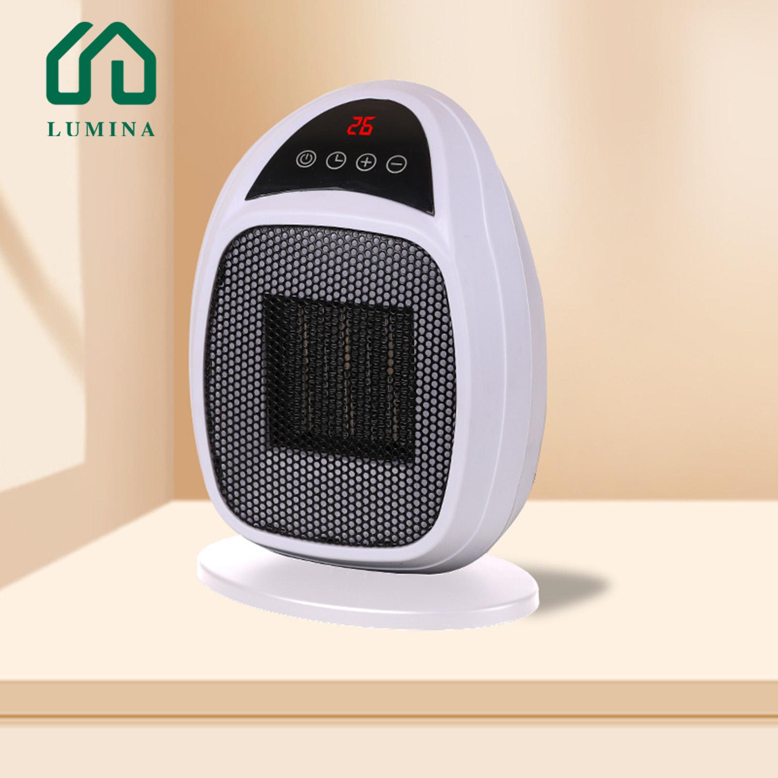 Lumina Electric Mini Heater 800w High Power Portable Heater Fan Room Warmer for Small Spaces Low Noise Temperature Control Auto Shut Off Desktop Heater Office Space Heater. 